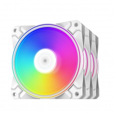 Комплект из 3х вентиляторов для корпуса DEEPCOOL RGB CF120PLUS WH
