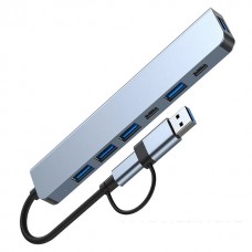 USB - концентратор 7в1 USB Type-C, USB 3.0, 4xUSB 2.0