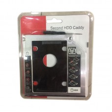 Адаптер для установки HDD/SSD вместо DVD в лаптоп (9мм)