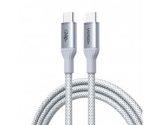 Кабель UGREEN L534 TYPE-C на TYPE-C, 1м, 240W, белый