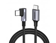 Кабель UGREEN US255 TYPE-C на TYPE-C угловой, 2м, 60W