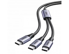 Кабель UGREEN US561 TYPE-C на 2xTYPE-C, 1.5м